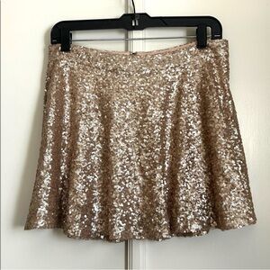 Sequin Mini Skater Skirt